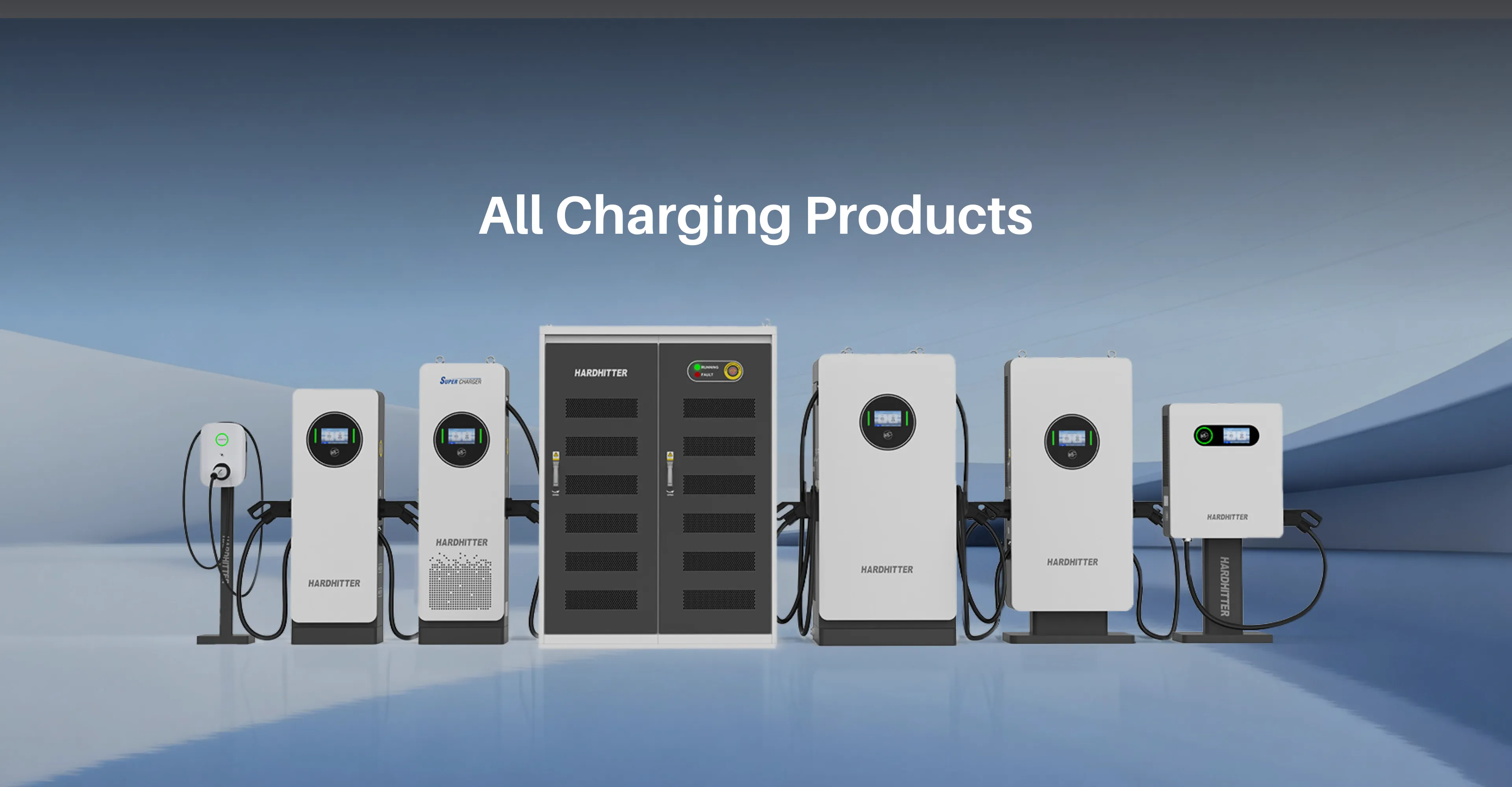 Hardhitter complete EV charging product lineup - AC DC and super charging solutions